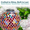 Sunnydaze 10-Inch Solar Glass Gazing Garden Globe