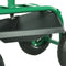 Sunnydaze Rolling Garden Cart with 360-Degree Swivel Seat and Tray