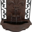 Sunnydaze French Lily Outdoor Wall Fountain
