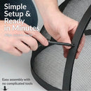 Sunnydaze Easy-Access Round Fire Pit Spark Screen