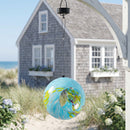 Sunnydaze Solar Bird Feeder with Glass Fly-Through Design