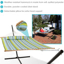 Sunnydaze 2-Person Freestanding Quilted Fabric Hammock with Stand