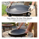 Sunnydaze Outdoor Fire Pit Bowl Replacement for Stand or DIY