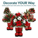 Sunnydaze Santa Boots Statue Christmas Decor - 13"