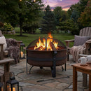 Sunnydaze Cauldron Outdoor Wood-Burning Fire Pit with Spark Screen