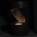 Sunnydaze Winding Showers Indoor Waterfall Fountain with LED Light - 14"
