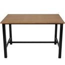 Sunnydaze 47.25" W x 31.25" D European Chestnut Patio Dining Table