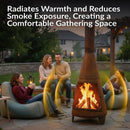Sunnydaze 70" Chiminea Outdoor Fireplace