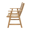 Sunnydaze Hatteras Acacia Wood Outdoor Dining Chairs with Arms - Set of 2