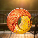Sunnydaze Solar Bird Feeder with Glass Fly-Through Design