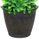 Sunnydaze Anjelica Polyresin Large Round Outdoor Planter