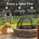 Sunnydaze Easy-Access Round Fire Pit Spark Screen