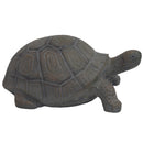 Sunnydaze Tanya the Tortoise Garden Statue - 20" shown from the right on a white background.