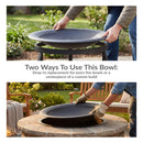 Sunnydaze Replacement Steel Fire Pit Bowl with Spark Screen