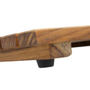 Sunnydaze Solid Teak Shower Mat - Spa-Inspired Slatted Bath Mat