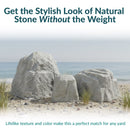 Sunnydaze 3-Piece Faux Landscape Rock Set