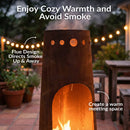 Sunnydaze 50” Santa Fe Chiminea Outdoor Fireplace