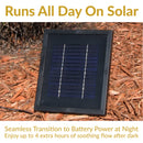 Sunnydaze 2-Tier Solar Outdoor Water Fountain with Battery Backup