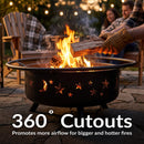 Sunnydaze Cosmic 42" Large Outdoor Fire Pit