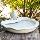 Sunnydaze Glazed Ceramic Fish Outdoor Water Fountain - 7"