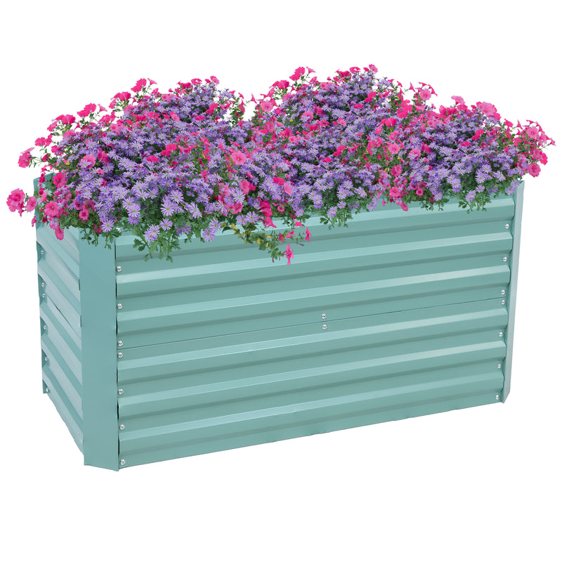Sunnydaze Galvanized Steel Raised Garden Bed