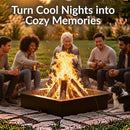 Sunnydaze Steel Square Fire Pit Ring Insert