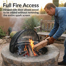 Sunnydaze Easy-Access Round Fire Pit Spark Screen
