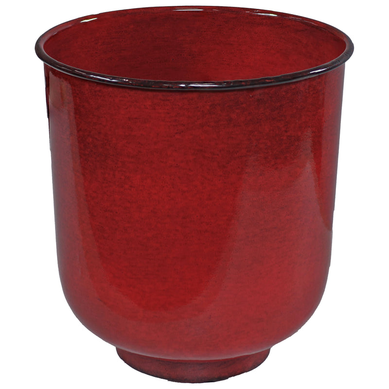 Sunnydaze Vivian Metal Outdoor Plant Pots - 11"