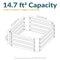 Sunnydaze Galvanized Steel Raised Garden Bed
