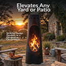 Sunnydaze 50” Santa Fe Chiminea Outdoor Fireplace