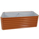 Sunnydaze Galvalume Steel Raised Garden Bed - 71" Rectangle