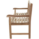 Sunnydaze 2-Person Teak Patio Bench for Outside