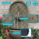 Sunnydaze Messina Outdoor Wall Fountain