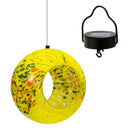 Sunnydaze Solar Bird Feeder with Glass Fly-Through Design