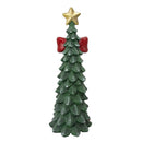 Sunnydaze 37" Christmas Tree Statue with Star & Ribbon - MgO