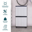 Sunnydaze 48.75" H Lockable Storage Cabinet with 3 Adjustable Shelves
