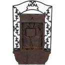 Sunnydaze French Lily Outdoor Wall Fountain