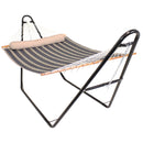 Sunnydaze 2-Person Quilted Fabric Double Hammock with Pillow