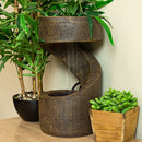 Sunnydaze 14" Winding Showers Tabletop Water Fountain
