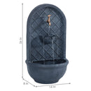 Sunnydaze Messina Outdoor Wall Fountain