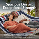 Sunnydaze 2-Person Quilted Fabric Double Hammock with Pillow