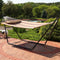 Sunnydaze Quilted 2-Person Hammock with Multi-Use Universal Stand