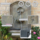 Sunnydaze Seaside 27" H Polystone Outdoor Wall Fountain