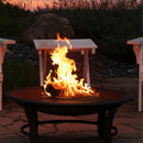 Sunnydaze Replacement Steel Fire Pit Bowl with Spark Screen