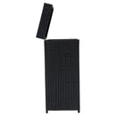 Sunnydaze Wicker Outdoor Trash Cans with Lids - Set of 2 - 26 Gal. and 15 Gal.