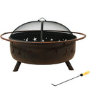 Sunnydaze Cosmic 42" Large Outdoor Fire Pit