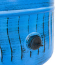 Sunnydaze Embossed Metal Garden Hose Holder Pot with Lid