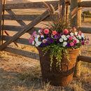 Sunnydaze Arabella Polyresin Large Round Outdoor Planter