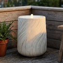 Sunnydaze Textured Spiral Bubble Outdoor Fountain with LED Light