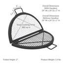 Sunnydaze Round Folding Camping Grill Grate